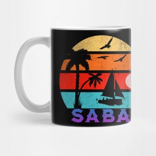 Saba Retro Sunset Ocean Grandfather Mug